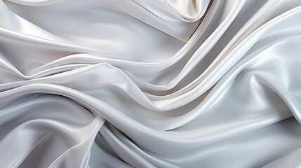 Abstract silver background with soft wavy folds. Creative Design for your business presentations, flyers, posters.