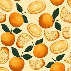 Orange Pattern Seamless Design