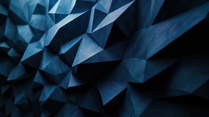 Abstract Geometric triangle navy blue colors.