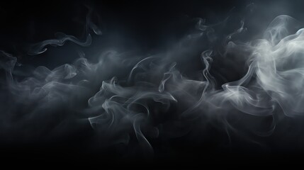 smoke on black background