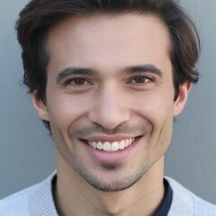 Fototapeta premium Portrait of a Young man staring into the camera