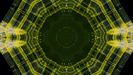 abstract backgrounds created with various 2d shapes. Kaleidoscope patterns psychedelic trippy backgrounds