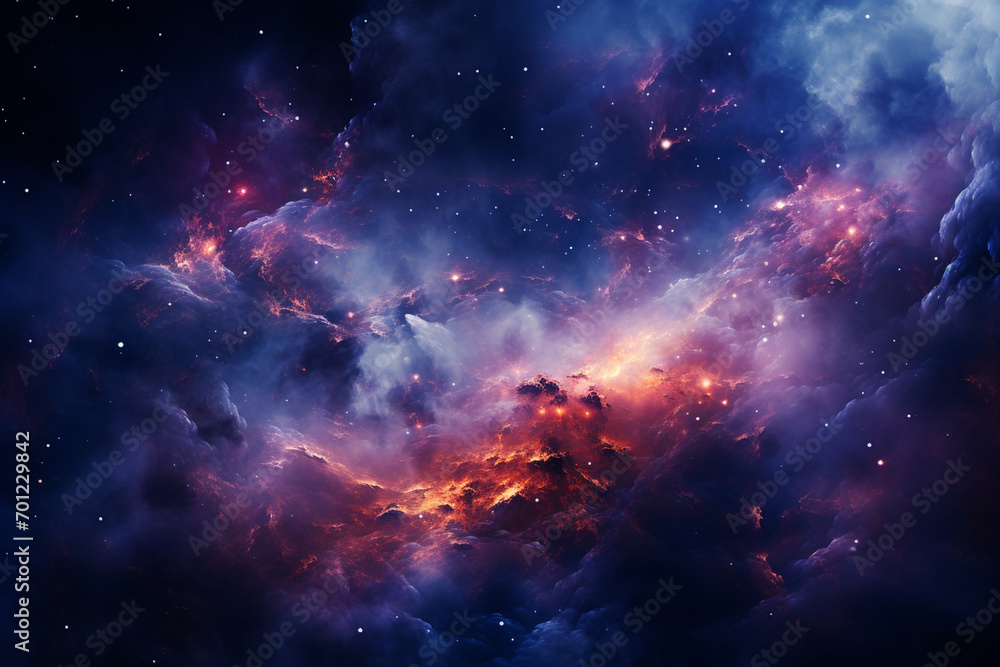 Aufkleber an abstract wallpaper featuring a cosmic dreamscape with swirling galaxies and ethereal stardust, cr