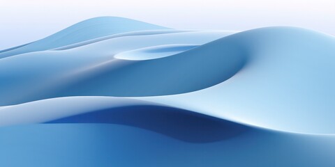 Abstract background featuring blue sand dunes, evoking a sense of tranquil desert beauty.