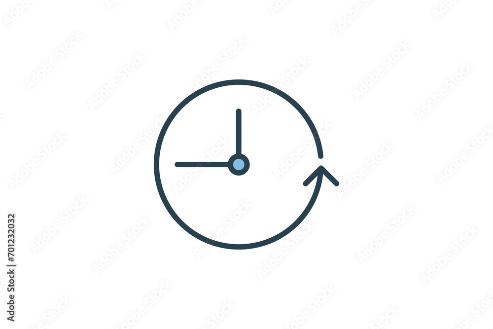 Poster history icon. icon related to basic web and ui. suitable for web site, app, user interfaces, printab
