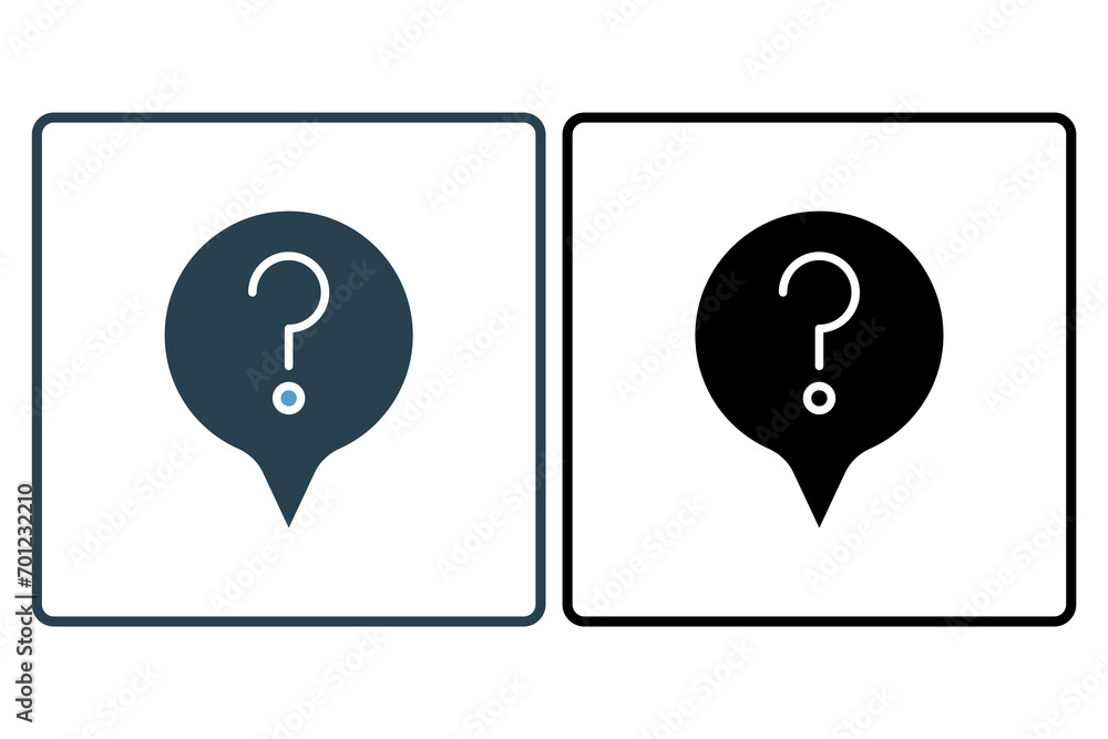 Poster help icon. icon related to basic web and ui. suitable for web site, app, user interfaces, printable 