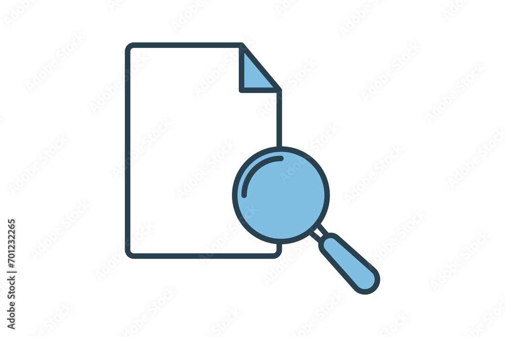 Poster search page icon. icon related to basic web and ui. suitable for web site, app, user interfaces, pri