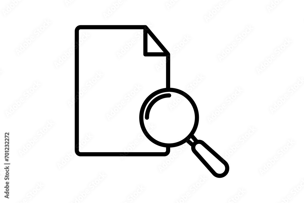 Poster search page icon. icon related to basic web and ui. suitable for web site, app, user interfaces, pri