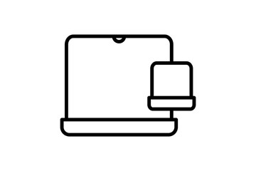 new tab icon. icon related to basic web and UI. suitable for web site, app, user interfaces, printable etc. line icon style. simple vector design editable