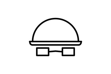 incognito tab icon. icon related to basic web and UI. suitable for web site, app, user interfaces, printable etc. line icon style. simple vector design editable
