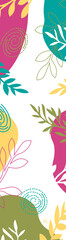 abstract floral background bookmark