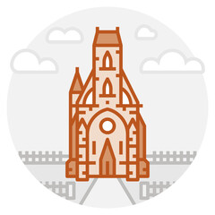 Fototapeta premium St. Michael Chapel. Landmark building of Kosice, Slovakia 