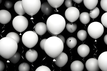 balloons of various colors. Generative AI