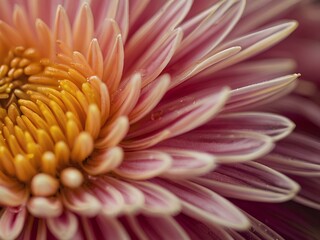 Rosa Pinke Gelbe große prächtige Blume