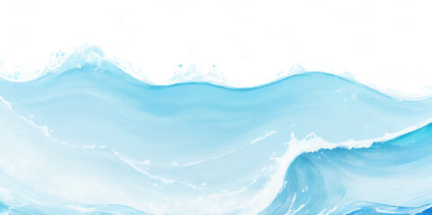 Seamless wave water ocean soft blue curve line background. Vector sea, wave, water background.