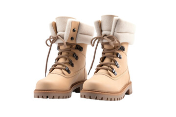 Winter Boot Styles Isolated On Transparent Background