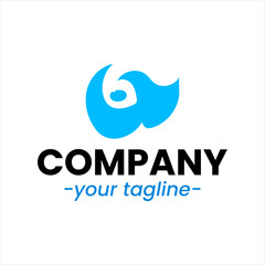 Sea waves logo set tidal waves ocean storm wavy river vector image company logo symbolizing water waves