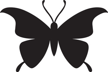 Butterfly silhouette illustration vector design