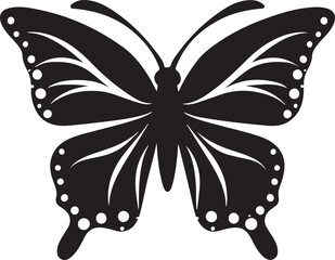 Butterfly silhouette illustration vector design