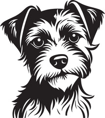 Dog silhouette illustration vector design