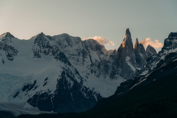 Cerro Torre at sunset. Patagonia, Argentina