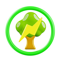 Eco icon 3d