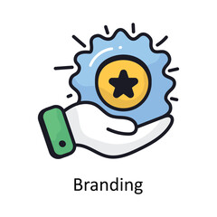 Branding vector Filled outline doodle Design illustration. Symbol on White background EPS 10 File 