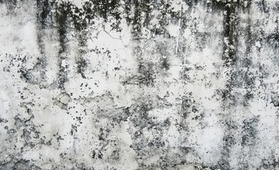 Fototapeta premium Aged Cement Wall Texture with White and Grey Patterns