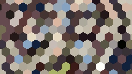 Abstract background using hexagons with aesthetic geometric shapes