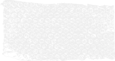 Fotobehang Plastic bubble wrap texture overlay effect. Polyethylene packaging for vinyl or cd cover. Shrink crumpled plastic sleeve, vector mockup illustration © svetolk