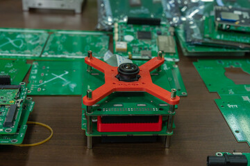 Boards with microcircuits on the assembly site