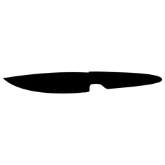 Silhouette Kitchen Knife Icon