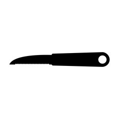 Silhouette Kitchen Knife Icon