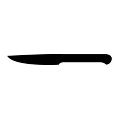 Silhouette Kitchen Knife Icon