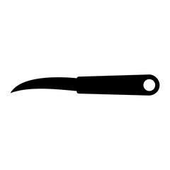 Silhouette Kitchen Knife Icon