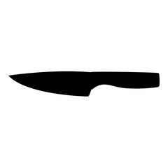 Silhouette Kitchen Knife Icon