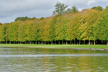 Versailles; France - october 27 2023 : castle park