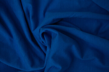 blue fabric with soft waves