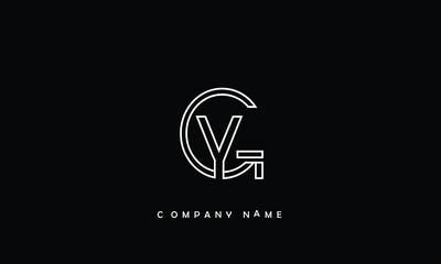 YG, GY, Y, G Abstract Letters Logo Monogram