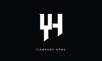 YH, HY, Y, H Abstract Letters Logo Monogram