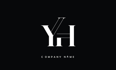 YH, HY, Y, H Abstract Letters Logo Monogram