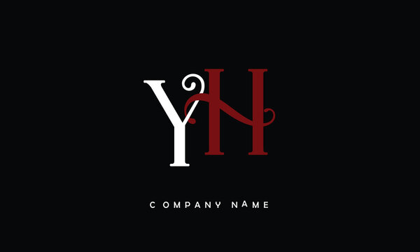 YH, HY, Y, H Abstract Letters Logo Monogram