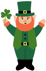 St Patrick's day Leprechaun.Irish Elf.