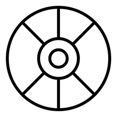 Obraz premium Compact disk Line icon