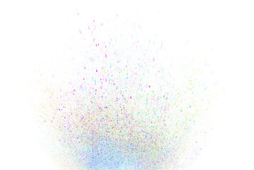 transparent colored powder