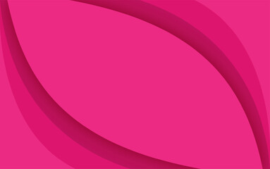 Obraz premium pink background with curved line frames on both sides and empty space in the middle