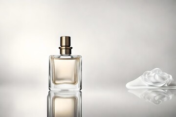 minimalist square shaped perfume flacon template 