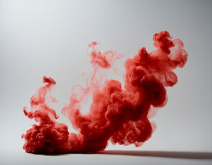Fototapeta premium clouds and smoke, colored cloud, red smoke