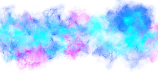 transparent colorful space dust particles