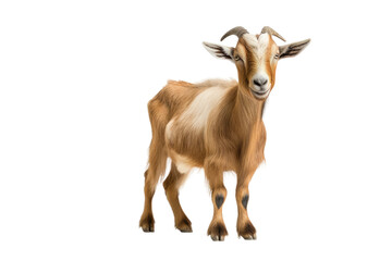 Majesty of Goats Isolated On Transparent Background